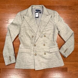 NWT Polo Ralph Lauren Wool Double Breasted Blazer 14